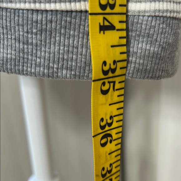 Monteau White/Grey Striped Midi Tank Sz M - Picture 6 of 15